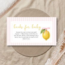 Zitronen Ciao Baby Shower Bücher für Baby