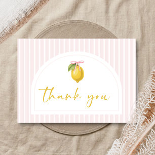Zitronen Ciao Baby Shower Dankeskarte