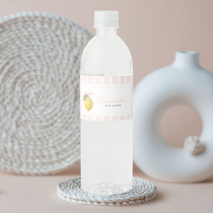 Zitronen Ciao Baby Shower Wasserflaschenetikett
