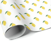 Zitronen Citrus Einfach Modern Geschenkpapier (Rolleneckpunkt)