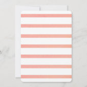 Zitronen Citrus Pink Hochzeit Probe und Abendessen Einladung (Rückseite)