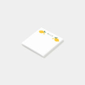 Zitronen CUSTOM Name Süße Illustration  Post-it Klebezettel (angewinkelt)