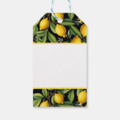 Zitronen der Küste von Amalfi Elegant Geschenkanhänger (Rückseite)