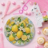 Zitronen-Design-Papierplatte Pappteller (Party)
