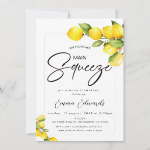 Zitronen, die sie gefunden hat ihr Haupt-Squeeze-B Einladung