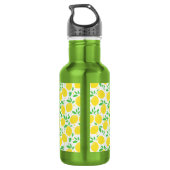 Zitronen Edelstahl Wasserflasche (Rückseite)
