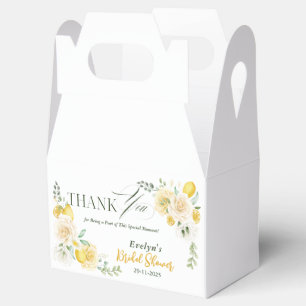 Zitronen Eukalyptus Rose Hochzeitsdusche Danke sch Geschenkschachtel