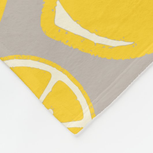 Zitronen Fleecedecke (Ecke)