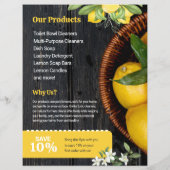 Zitronen Flyer Vorlage (Hinten)