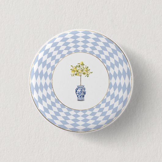 Zitronen-Formknopf Button (Vorderseite)