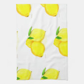 Zitronen Frucht Aquarell Küche Zitrusfrüchte tropi Geschirrtuch (Vertikal)