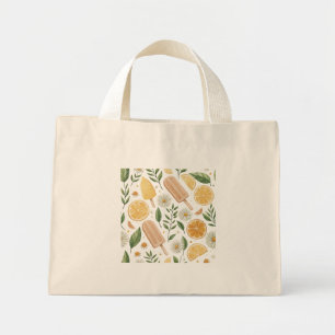 Zitronen-Gänseblümchen-Mini-Tasche – Kleine Blumen Mini Stoffbeutel