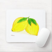 Zitronen Gelbe Früchte Zitrusfrüchte tropische Was Mousepad (Mit Mouse)