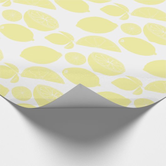 Zitronen Geschenkpapier (Ecke)