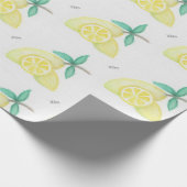 Zitronen Geschenkpapier (Ecke)
