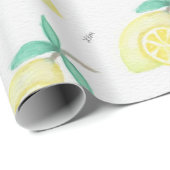 Zitronen Geschenkpapier (Rolleneckpunkt)