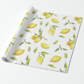 Zitronen Geschenkpapier (Ungerollt)