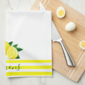 Zitronen Geschirrtuch (Viertel Falte)