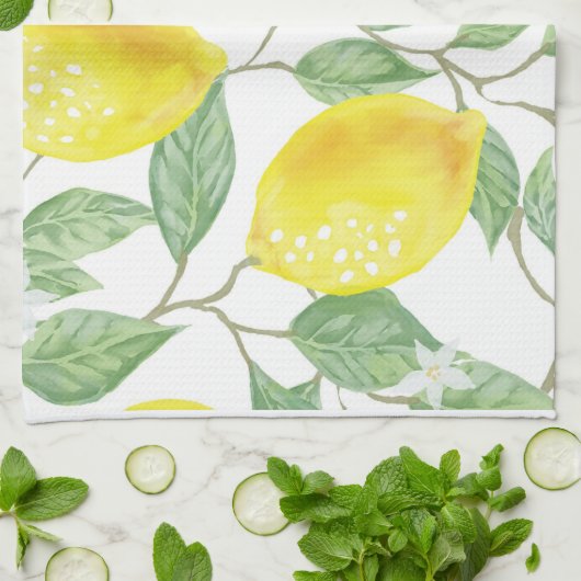 Zitronen Geschirrtuch (Gefaltet)
