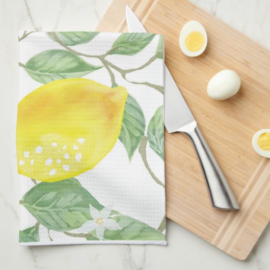 Zitronen Geschirrtuch (Viertel Falte)