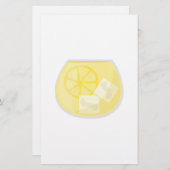 Zitronen-Getränk Briefpapier (Vorne/Hinten)
