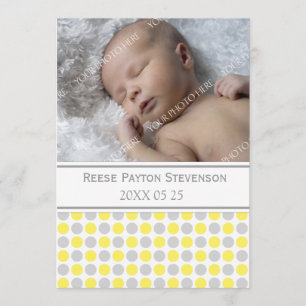 Zitronen-graue Schablonen-neue Ankündigung