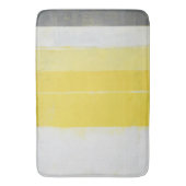 "Zitronen-" graue und gelbe abstrakte Kunst Badematte (Vorderseite Vertikal)