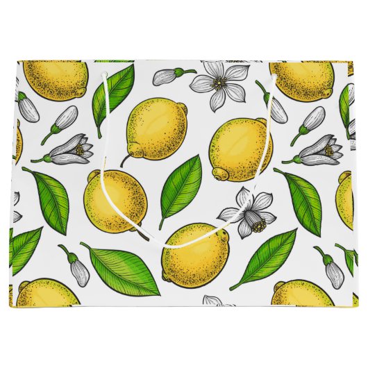 Zitronen Große Geschenktüte (Vorderseite)