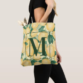 Zitronen Grün Monogramm Tasche (Von Nahem)