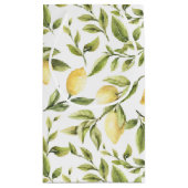 Zitronen-Grünwatercolor-Brautparty Kleine Geschenktüte (Rückseite)