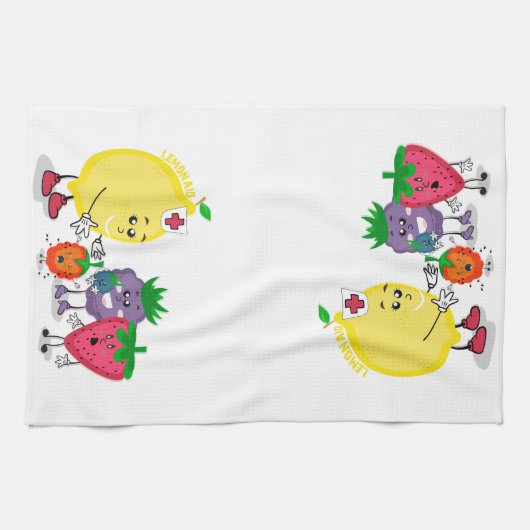 Zitronen-HilfsGeschirrtuch Küchentuch (Horizontal)