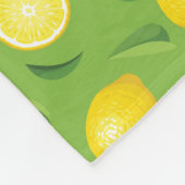 Zitronen-Hintergrund-Muster Fleecedecke (Ecke)