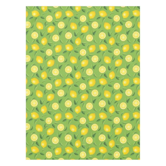 Zitronen-Hintergrund-Muster Tischdecke (Vorderseite)
