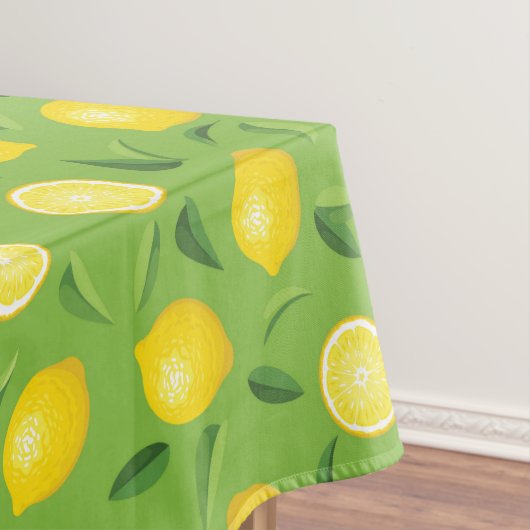 Zitronen-Hintergrund-Muster Tischdecke (Beispiel)