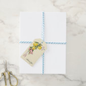 Zitronen Hochzeitsdusche Geschenkanhänger (Mit Garn)