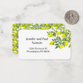 Zitronen im Garten Flachbildschirm Mitteilungskarte (Vorderseite/Rückseite Beispiel)