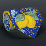 Zitronen im italienischen Stil Krawatte<br><div class="desc">Zitronenmuster-Design im italienischen Stil</div>