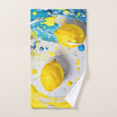 Zitronen in einem Splash Badhandtuch Set (Handtuch)