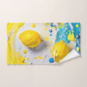 Zitronen in einem Splash Badhandtuch Set (Handtuch)