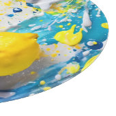 Zitronen in einem Splash Schneidebrett (Ecke)