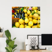 Zitronen in Limone am Gardasee Poster (Heimbüro)