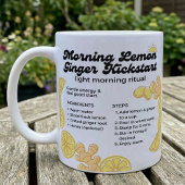 Zitronen-Ingwer-Tee-Rezept Morgen-Kickstart Kaffeetasse
