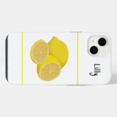 Zitronen iPhone Hülle (Rückseite (Horizontal))