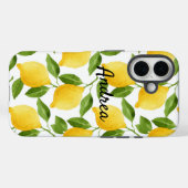 Zitronen iPhone-Hülle monogrammiert Case-Mate iPhone Hülle (Rückseite (Horizontal))