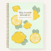 Zitronen Journal Notizbuch (Vorderseite)