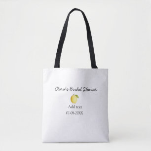 Zitronen-Junggesellinnenabschied modern schlicht m Tasche