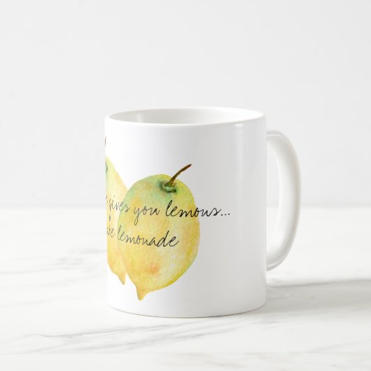 Zitronen Kaffeetasse (VorderseiteRechts)