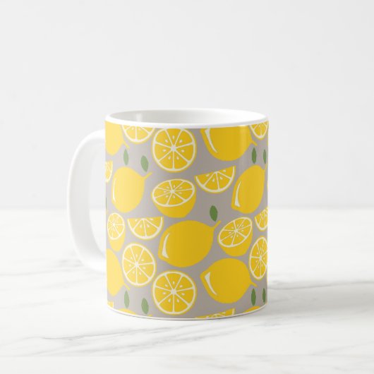 Zitronen Kaffeetasse (Vorderseite Links)
