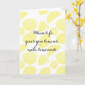 Zitronen Karte (Gelbe Blume)