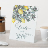 Zitronen |Karten und Geschenke für das Brautparty  Sockelschild (In SItu)